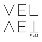 Text featuring "VEL" mirrored as "ΛEᄃ", with the word "FILES" below. The design is minimalistic with a mirrored, geometric style.
